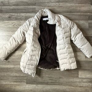Calvin Klein Cream Puffer Jacket